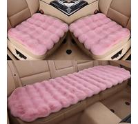 RSEHB Cuscino Sedile Auto,Cuscini Peluche Auto,per Ford Puma 2019-2025,Morbido Traspirante Copri Sedile Auto,Accessori Interni Auto,E-Pink