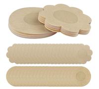 Rseuphiee 30 Paia Copricapezzoli, Paracapezzoli Invisibili, Cerotti Seno Monouso, Copri Capezzolo da Donna, Copricapezzoli Adesivi Seno, Traspiranti Copri Capezzolo, Fiore, Rotondo, Beige