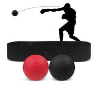 Rseuphiee Palla da Boxe, Palla Da Allenamento Boxe, 2 Diverse Palle da Boxe, 1 Fascia Regolabile, Boxe Allenamento, per Controllo di velocità, Precisione, Forza e Formazione di Coordinazione Occhi
