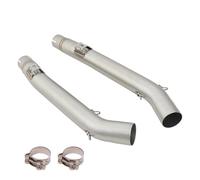 RSFIL Parti motociclette Slip On Tubo di Scarico Moto 51mm Interfaccia Centrale Mid Collegamento Tubo per S&uzuki per V-Strom 1000 DL1000 1000 2002-2013
