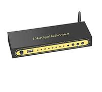 RSGK Decodificatore Audio 5.1, Convertitore Digitale-analogico, Disco U HDMI Bluetooth 5.0 Fibra Ottica Arc Coassiale, Supporto Lettore Blu-Ray PS Computer Set-Top Box E Altri Dispositivi Sorgente