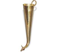 RSGM Shringi Gaumukhi Shringi in ottone da 15,2 cm per vaso Shiv Rudra Abhishek - Vaso rituale