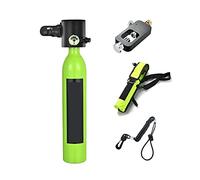 RSGXLFQZVAK Bombola Subacquea, Bombola di Gas Riserva Emergenza Subacquea Portatile Dotata Un Set Completo Bombole Ossigeno for Respiratori Subacquei,per Principianti(Green Package B)
