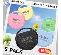 RSH 5 pezzi Localizzatore GPS anti-perdita di sicurezza Localizzatore Android per Xiaomi Posizionamento globale Borsa per bambini Portafoglio Auto Finder Certificato Google