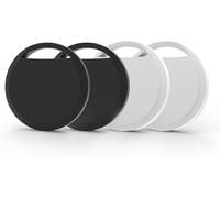 RSH Air Tag 4 Pezzi, Smart Tracker Localizzatore Funziona con Apple Dov'è App (solo iOS, NON per Android), Bluetooth Trova Oggetti per Chiavi/Bagagli/Valigie/Portafogli, Batteria Sostituibile