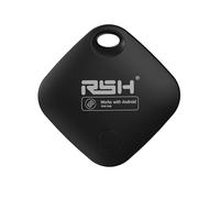 RSH Android Smart Tag - 1 Pack, Key Finder compatibile con Google Find Hub app (Android Solo), Bluetooth Finder per bagagli/borse, valigia/portafoglio, nero