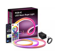 RSH® LD05 - SMART, striscia neon LED RGB - 5 metri, controllo: app e telecomando, 16 milioni di colori, 4 modalità di illuminazione