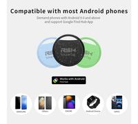 RSH Security Tracker Portafoglio Bagagli Coffer Box Locator Anti Perdita per Android Smart Tag Funziona con Google Trova per Samsung OnePlus