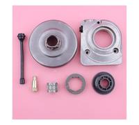 RSIGAVEK Kit Corona pignone Frizione 3/8"-7T Adatto for 394 395 394XP 395XP con turbina a Olio, Filtro Olio, Tubo dell'olio, Pezzo di Ricambio for Motosega