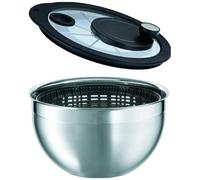 Rsle - Centrifuga per Insalata con Coperchio 5.4 L Colore Argento