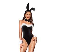 RSLOVE Costume da donna sexy - Bunny Girl Cosplay Bunny Costume da donna nero S