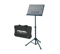 RSM360M Leggio Musicale professionale per spartiti preforato con Borsa Nero