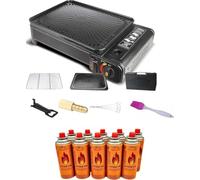 RSonic RS-4030 - Cucina da campeggio XXL, barbecue a gas, portatile