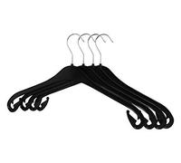 RSR Hangers Grucce NA 47 cm Appendini in Plastica, 20 pezzi, Grucce per Camicette, Appendi Grucce, Appendiabiti Plastica, Colore Nero