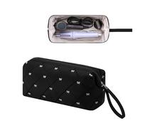 RSRSLEII Grande borsa da viaggio trapuntata con motivo a fiocco, custodia impermeabile per accessori per lo styling dei capelli Shark FlexStyle, asciugacapelli Dyson Airwrap, ferro arricciacapelli