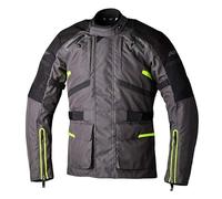 RST Endurance, giacca tessile impermeabile 4XL male Grigio Scuro/Nero/Giallo Fluo