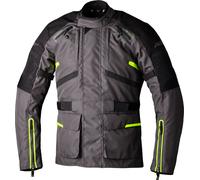 RST Endurance, giacca tessile impermeabile M male Grigio Scuro/Nero/Giallo Fluo