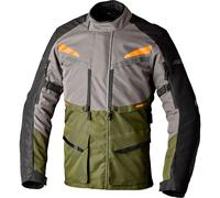 RST Maverick Evo, giacca tessile impermeabile L male Verde Scuro/Grigio/Nero/Arancione