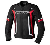 RST Pilot Evo, giacca tessile impermeabile 3XL male Nero/Rosso/Bianco