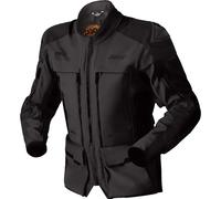 RST Pro Series Adventure D3O Giacca tessile impermeabile per motociclette, nero, Taglia 14
