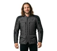 RST Pro Series Adventure D3O Giacca tessile da motocicletta impermeabile, nero, taglia 64 per maschi