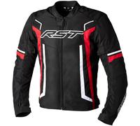 RST Pilot Evo, giacca tessile impermeabile 3XL male Nero/Rosso/Bianco