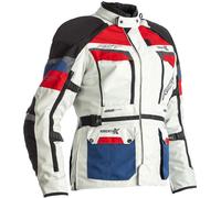 RST Pro Adventure-X, giacca tessile impermeabile donna XXL female Grigio Chiaro/Rosso/Blu