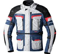 RST Pro Adventure-X, giacca tessile impermeabile XXL male Grigio Chiaro/Blu/Rosso/Nero