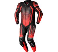 RST Pro Series Evo Airbag Tuta in pelle da moto di un pezzo, nero-rosso, taglia 2XL