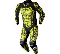 RST Pro Evo Airbag Tiger, tuta in pelle 1pz. traforata 3XL male Nero/Giallo Fluo