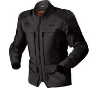 RST Pro Series Adventure D3O Giacca tessile impermeabile per motociclette, nero, Taglia 14