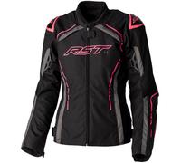 RST S-1, giacca tessile impermeabile donna M male Nero/Grigio/Fucsia Fluo