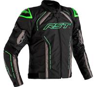 RST S-1 Giacca tessile moto, nero-grigio-verde, taglia L