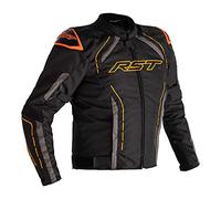 RST S-1 Giacca tessile moto, nero/grigio/arancione, XL