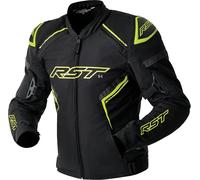RST S1 D3O Giacca tessile da motocicletta impermeabile, nero-giallo, taglia 56 per maschi