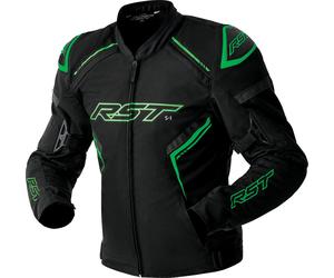 RST S1 D3O, giacca tessile impermeabile 3XL male Nero/Verde Fluo