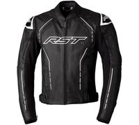 RST S1 Giacca in pelle moto, nero-bianco, taglia 42