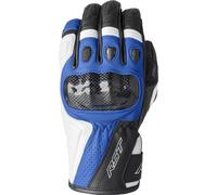 RST Stunt III Guanti da moto, nero/bianco/blu, Taglia XL