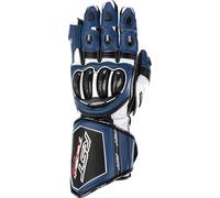 RST Tractech Evo 4 Guanti da moto, bianco-blu, taglia M per maschi