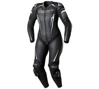 RST Tractech Evo 5 CE Tuta in pelle per moto da donna - Nero/Bianco/Bla