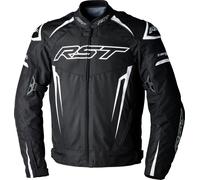 RST Tractech EVO 5 impermeabile Moto Tessile Giacca, nero-bianco, taglia M