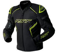RST S1 D3O Giacca tessile da motocicletta impermeabile, nero-giallo, taglia 56 per maschi