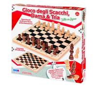 RSToys RST10467 Gioco degli scacchi, dama e tria 29 x 29 cm
