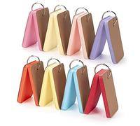 RSXING Cartoncini con anello, 8 colori, carta di parola, 400 foglietti, schedari, la nostra scheda può essere utilizzata come bel regalo per compagni di classe e amici (8 set da 50 fogli per set)