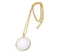 RSYHVG Collana con lente d'ingrandimento da gentiluomo, con ciondolo a forma di monocolo per costume da uomo anziano, accessori per costumi in maschera, feste e giochi di ruolo, dorato per Halloween