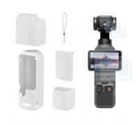 Rszfnjxry Custodia protettiva in silicone per obiettivo dello schermo per DJI Osmo Pocket 4 accessori (grigio)