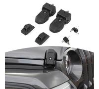 RT-TCZ Wrangler JL - Chiavistello per cofano JL JLU Gladiator JT 2018 Up originale nero 2 pezzi