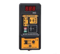 RT01 - Tester digitale per relè per uso automobilistico e marittimo, alimentato a batteria 12 V/24 V per analizzatore relè con display LCD retroilluminato, 5 pin/4 pin