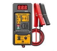 RT01 Tester relè per auto, 12 V, 24 V, analizzatore digitale per auto, camion, sistema di batteria marina, strumento di rilevamento a 5 pin a 4 pin, con clip, design leggero e portatile per test del