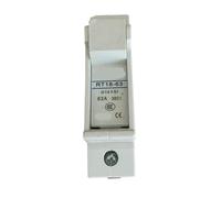 RT18-63 Base fusibile bassa tensione ad alta capacità di rottura 500V 380V 63A 14x51mm Supporto for montaggio su guida DIN 1 polo